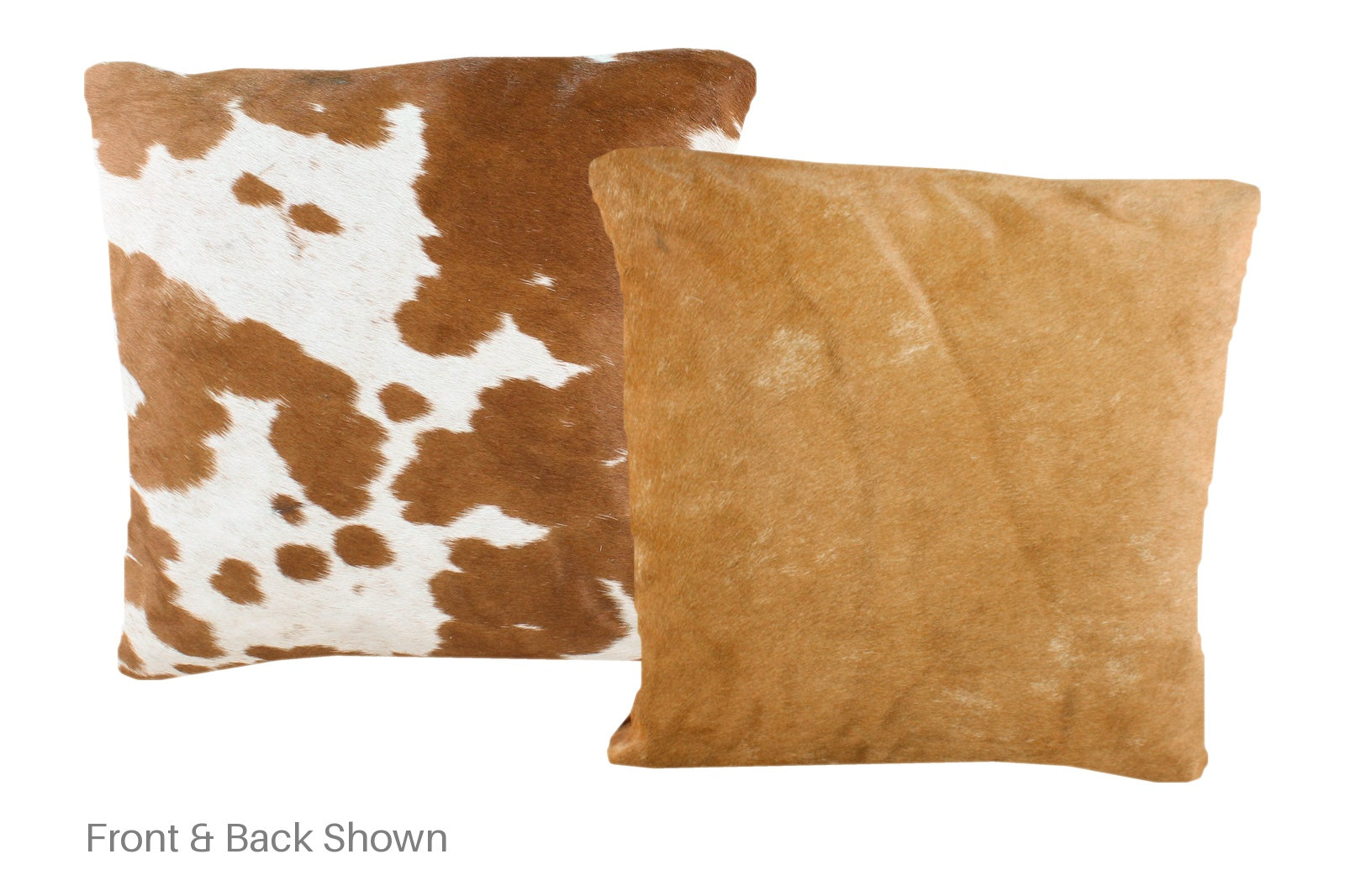 Brown and White Cowhide Pillow #A50824