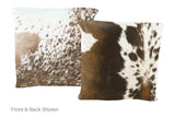 Chocolate Cowhide Pillow 16x16 #A50825 by Hudson Hides