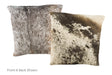 Salt and Pepper Black Cowhide Pillow 16x16 #A50827 by Hudson Hides