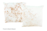 Salt and Pepper Brown Cowhide Pillow 16x16 #A50830 by Hudson Hides