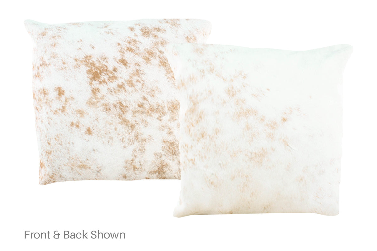 Salt and Pepper Brown Cowhide Pillow #A50830