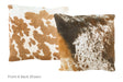 Chocolate Cowhide Pillow 16x16 #A50831 by Hudson Hides