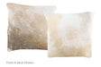 Grey with Beige Cowhide Pillow 16x16 #A50832 by Hudson Hides