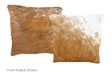 Brown and White Cowhide Pillow 16x16 #A50833 by Hudson Hides