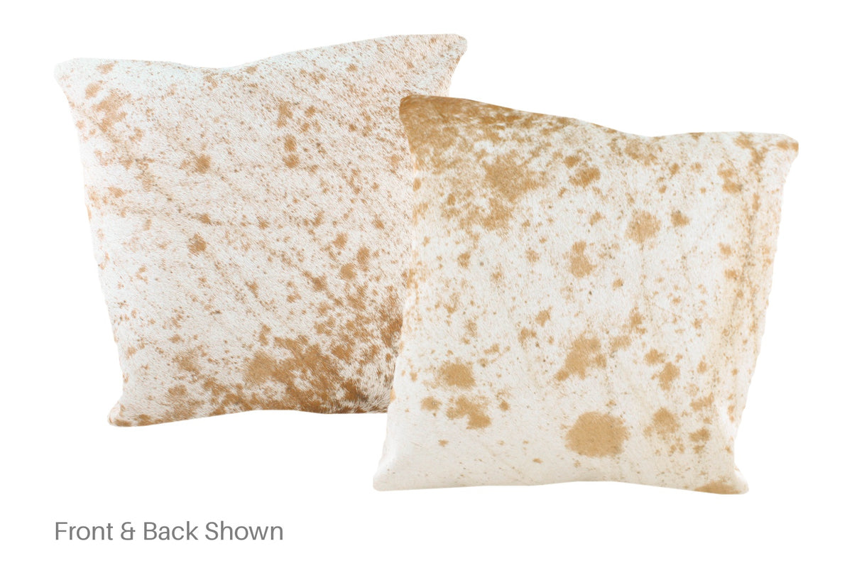 Salt and Pepper Brown Cowhide Pillow #A50834