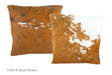 Tricolor Cowhide Pillow 16x16 #A50835 by Hudson Hides