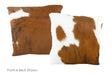 Tricolor Cowhide Pillow 16x16 #A50837 by Hudson Hides