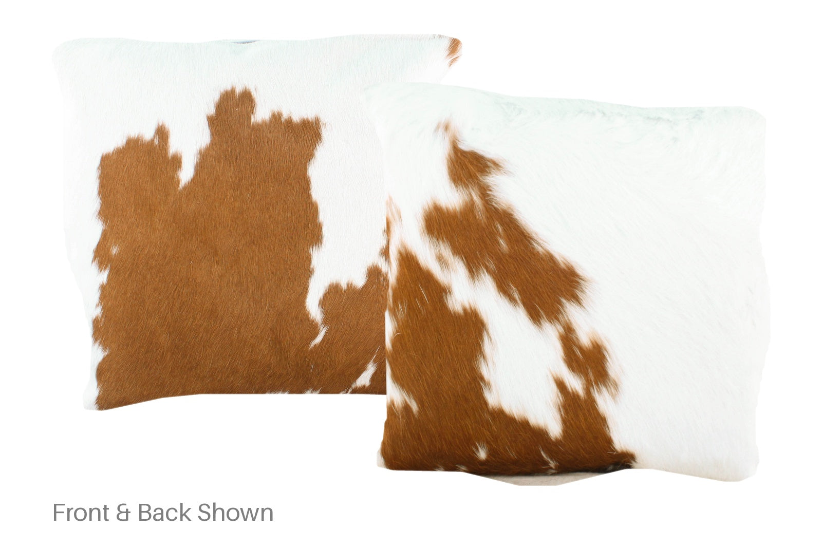 Brown and White Cowhide Pillow #A50838