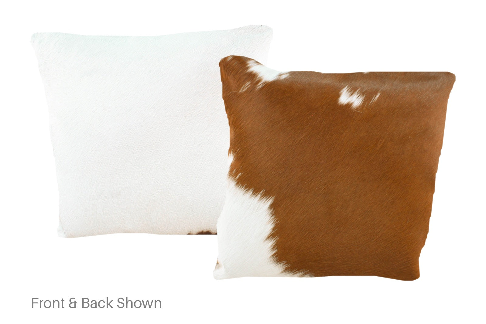 Brown and White Cowhide Pillow #A50839