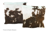 Tricolor Cowhide Pillow 16x16 #A50840 by Hudson Hides