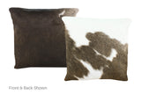 Black and White Cowhide Pillow 16x16 #A50842 by Hudson Hides