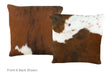 Tricolor Cowhide Pillow 16x16 #A50844 by Hudson Hides