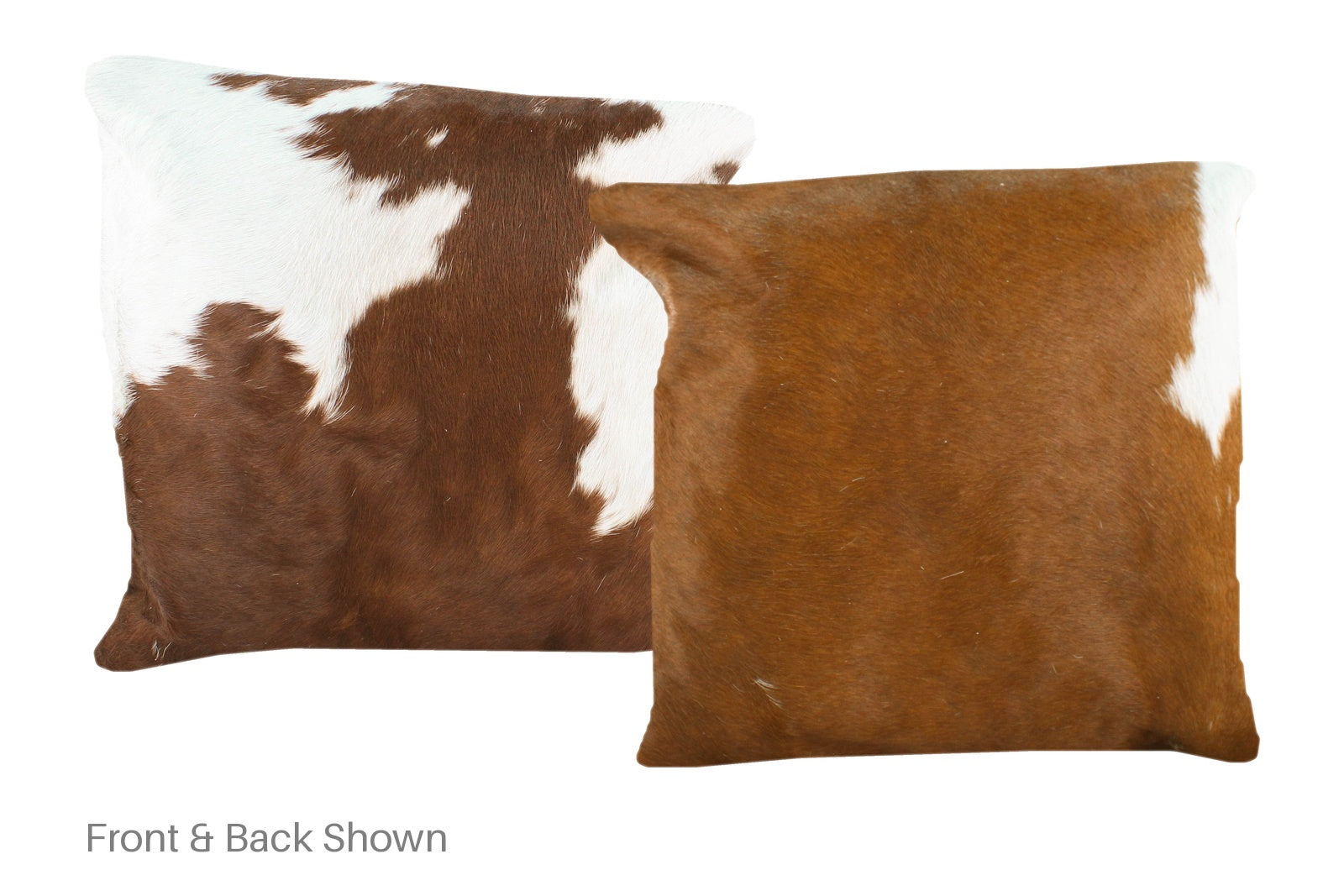 Brown and White Cowhide Pillow #A50845