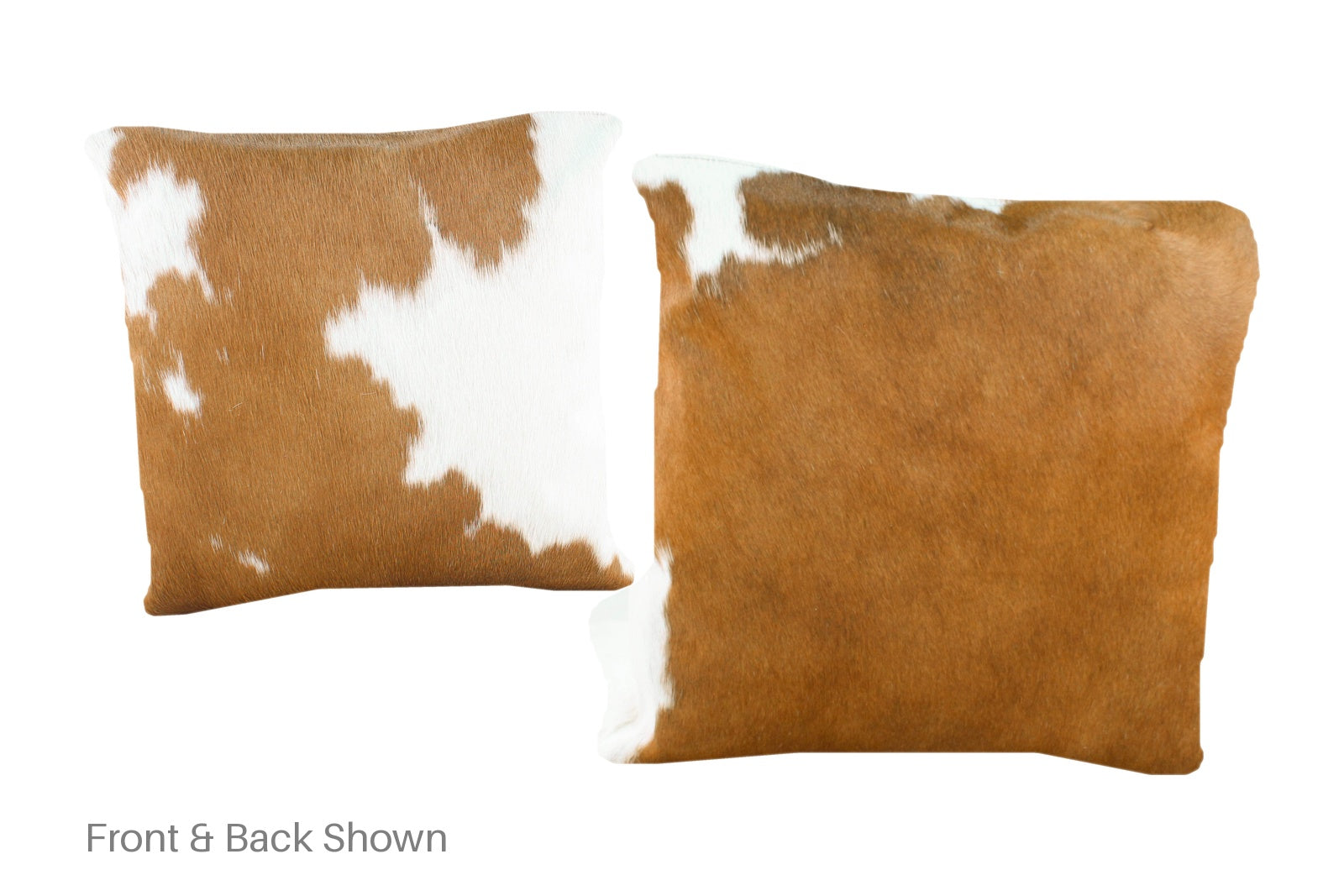 Brown and White Cowhide Pillow #A50846
