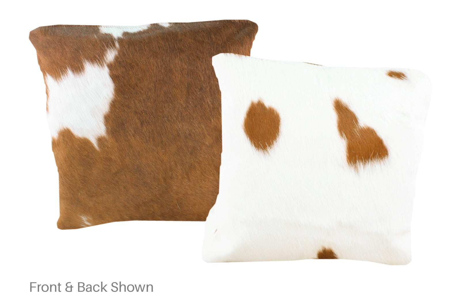 Brown and White Cowhide Pillow #A50847