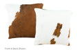 Tricolor Cowhide Pillow 16x16 #A50848 by Hudson Hides