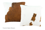 Tricolor Cowhide Pillow 16x16 #A50848 by Hudson Hides