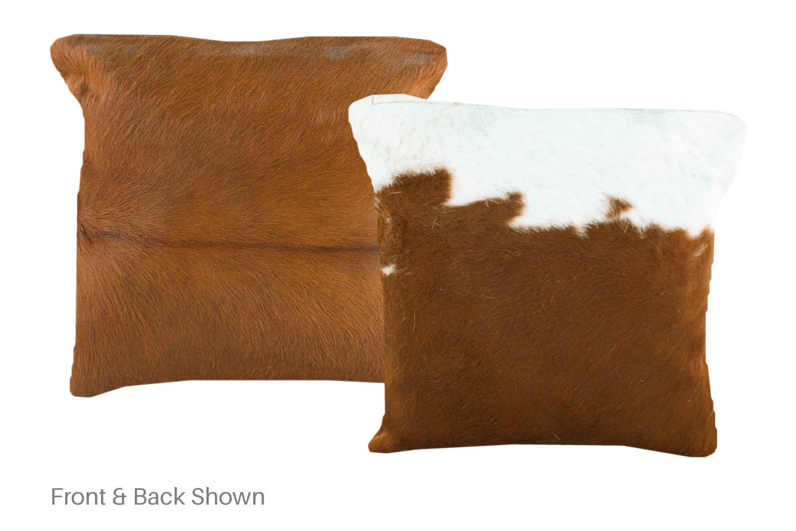 Brown and White Cowhide Pillow #A50853