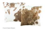 Caramel Cowhide Pillow 16x16 #A50855 by Hudson Hides
