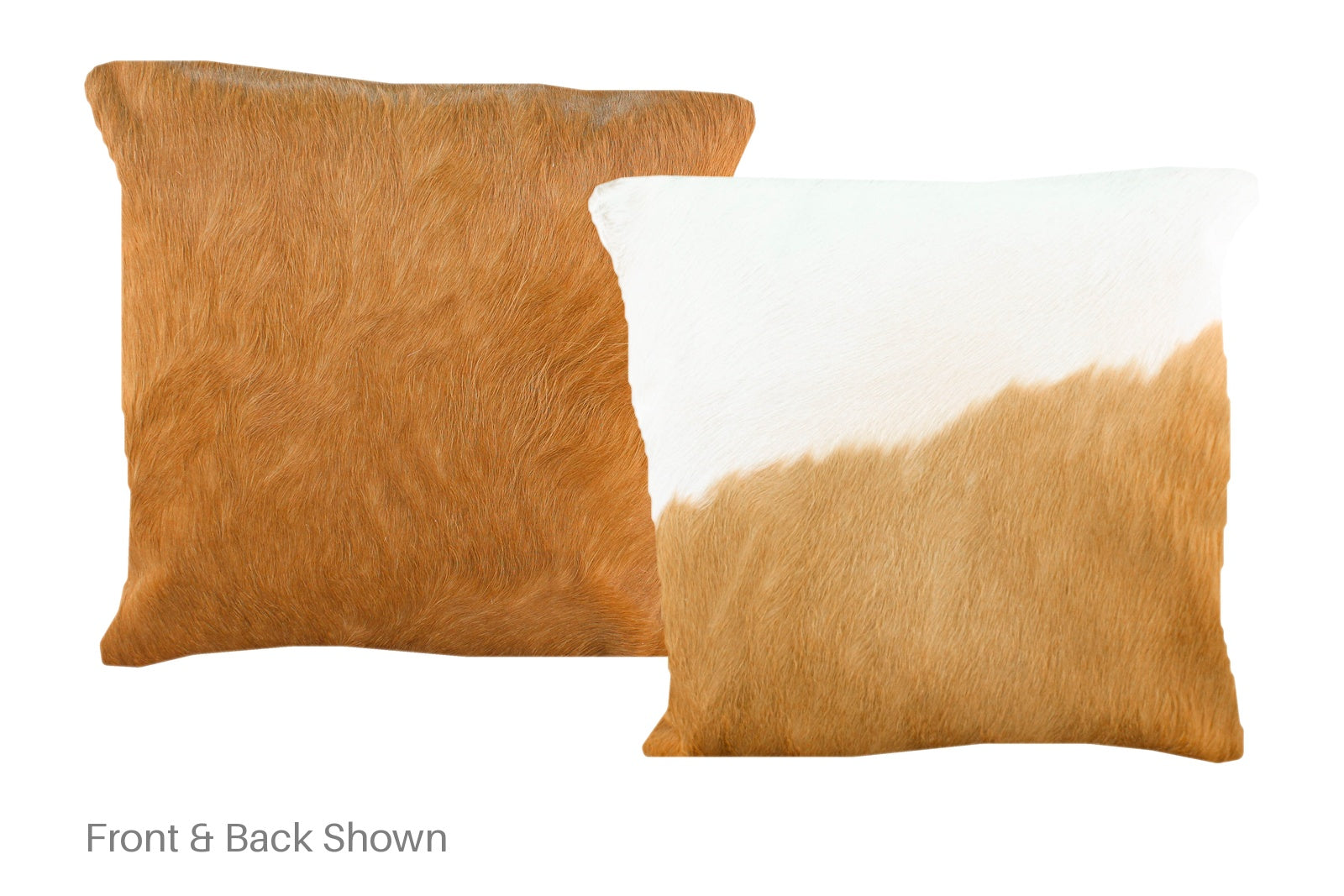 Brown and White Cowhide Pillow #A50856