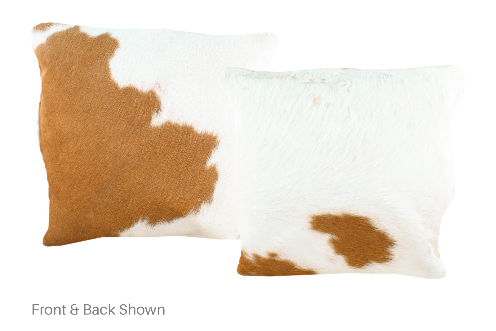 Beige and White Cowhide Pillow #A50857