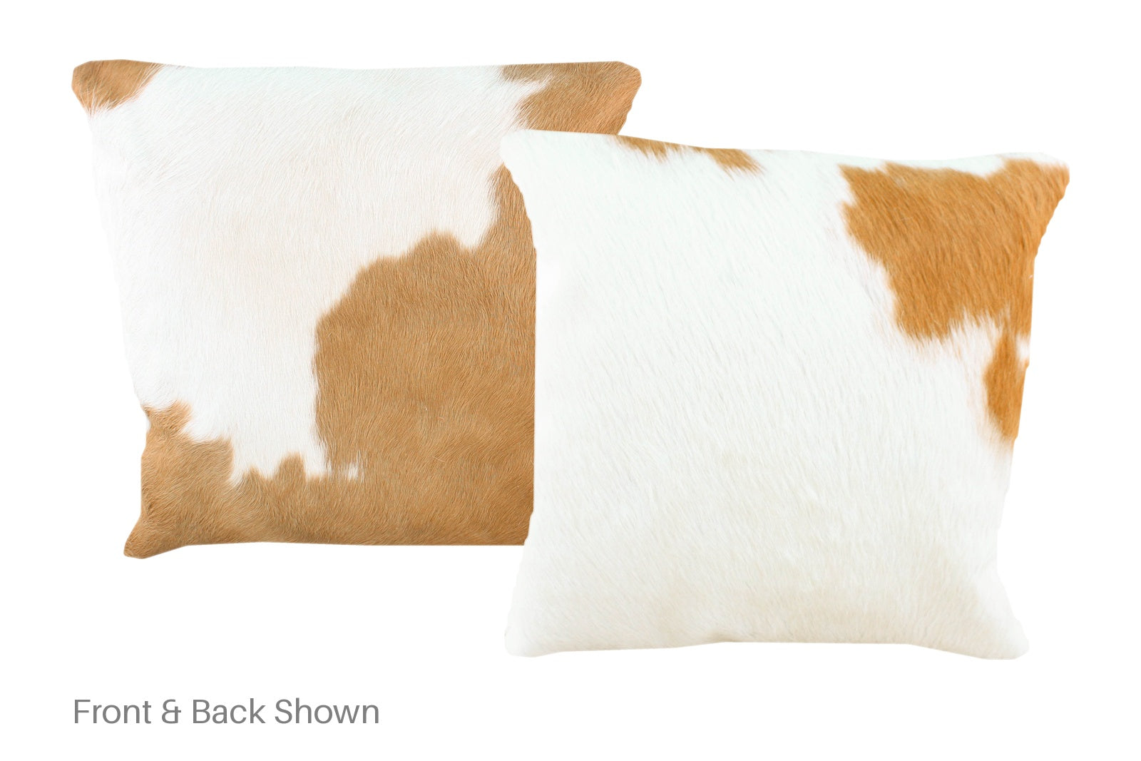 Beige and White Cowhide Pillow #A50858