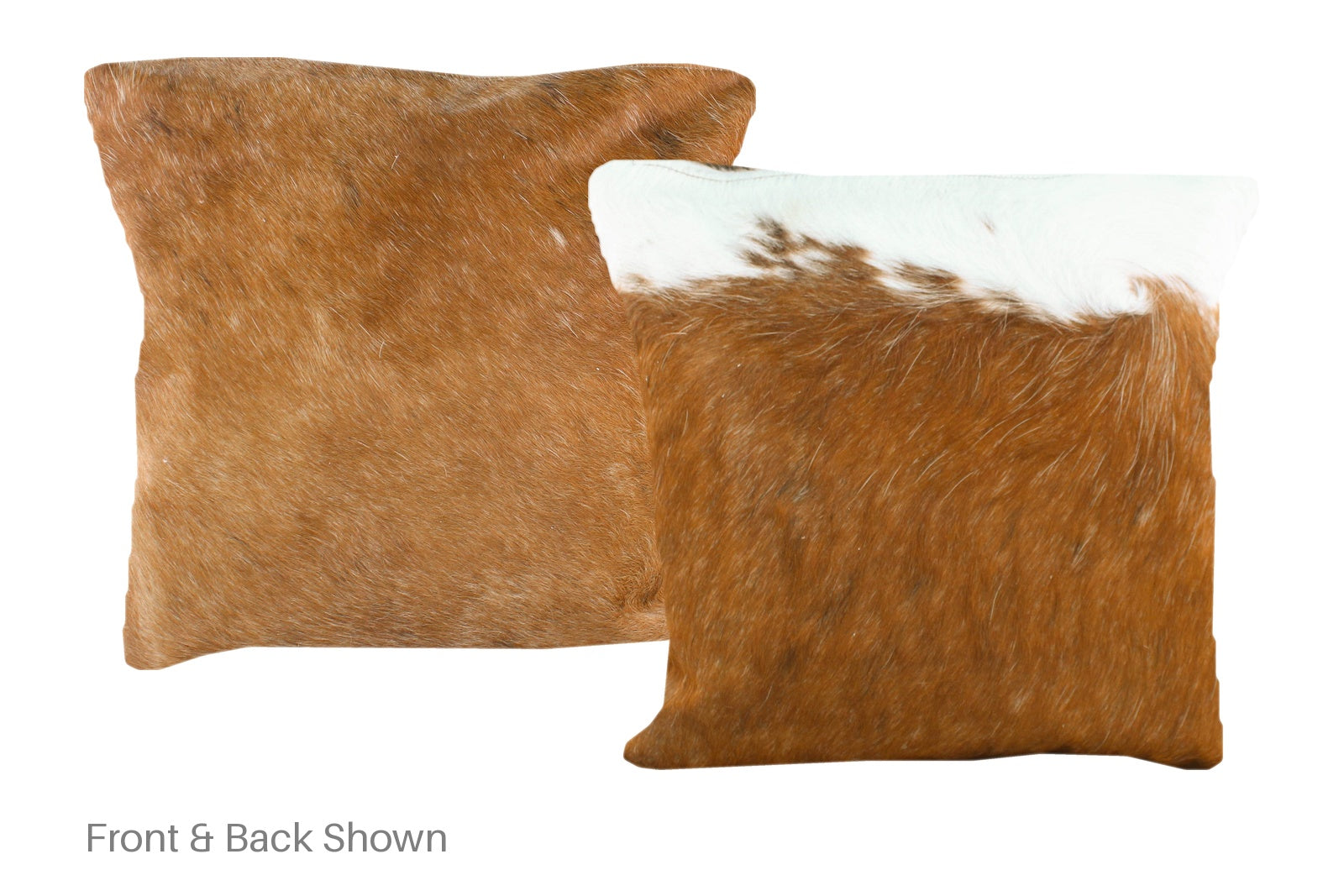 Brown and White Cowhide Pillow #A50859