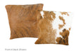 Tricolor Cowhide Pillow 16x16 #A50860 by Hudson Hides