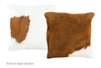 Tricolor Cowhide Pillow 16x16 #A50861 by Hudson Hides