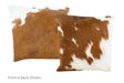 Brown and White Cowhide Pillow 16x16 #A50862 by Hudson Hides