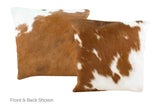 Brown and White Cowhide Pillow 16x16 #A50862 by Hudson Hides