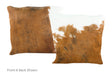 Tricolor Cowhide Pillow 16x16 #A50864 by Hudson Hides