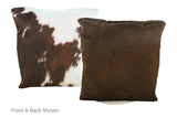 Tricolor Cowhide Pillow 16x16 #A50868 by Hudson Hides