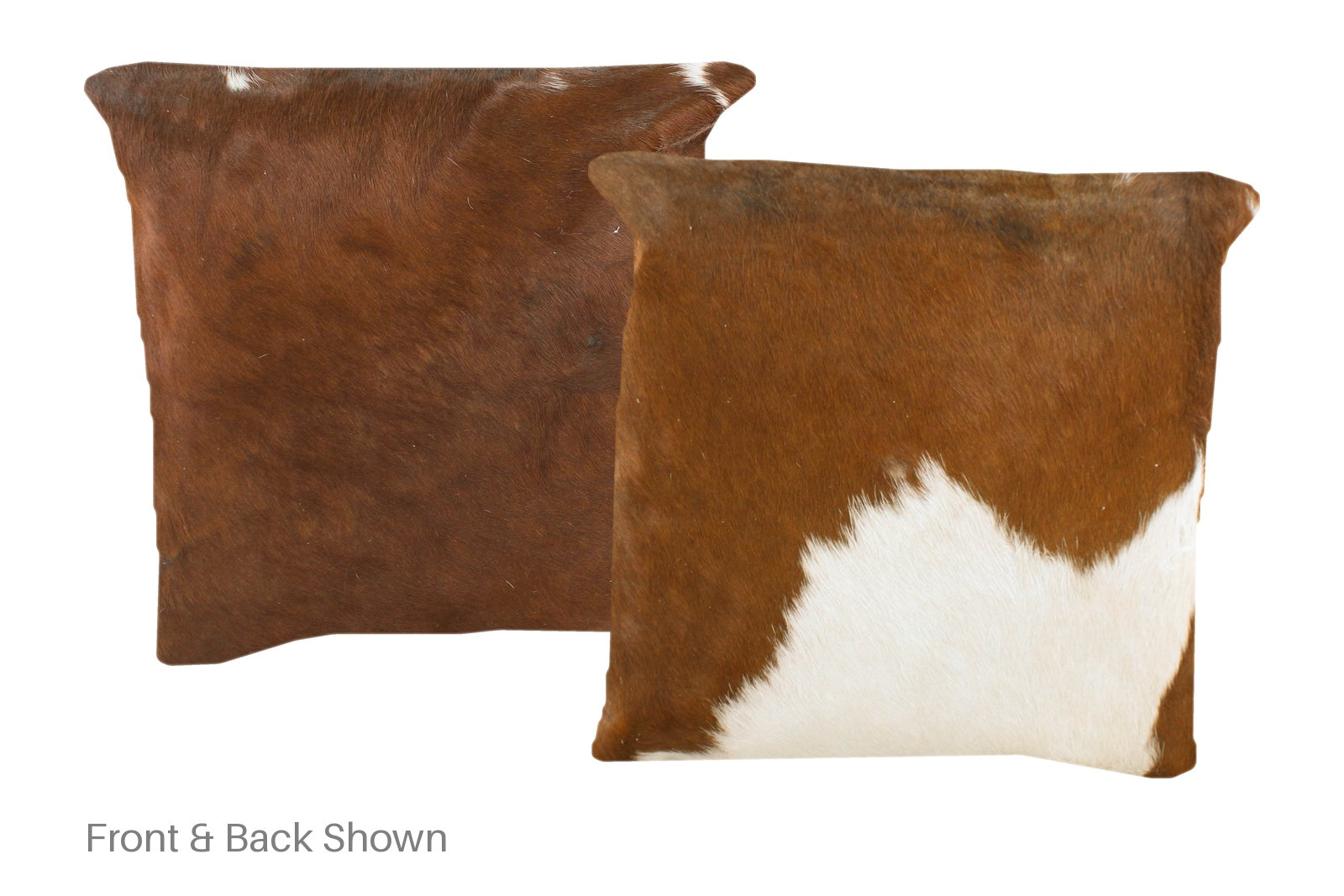 Brown and White Cowhide Pillow #A50870