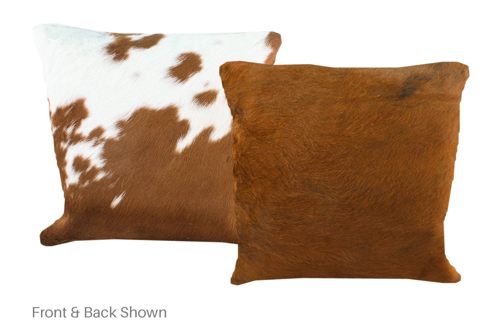 Brown and White Cowhide Pillow #A50871