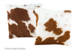Brown and White Cowhide Pillow 16x16 #A50874 by Hudson Hides