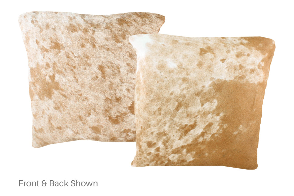Salt and Pepper Brown Cowhide Pillow #A50876