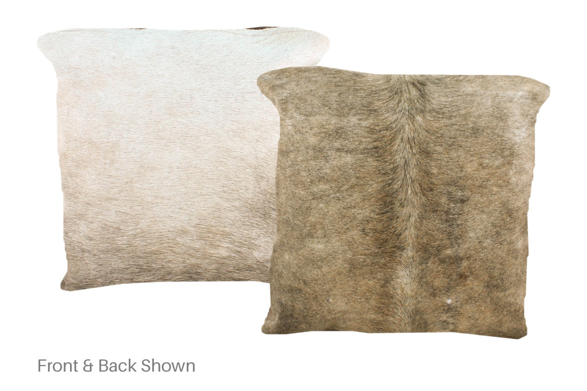 Grey Cowhide Pillow #A50877