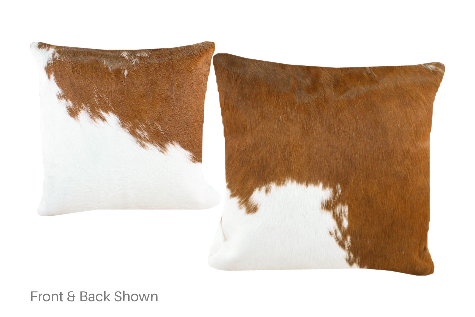 Brown and White Cowhide Pillow #A50881