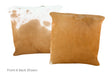 Brown and White Cowhide Pillow 16x16 #A50883 by Hudson Hides