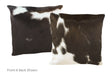 Black and White Cowhide Pillow 16x16 #A50884 by Hudson Hides