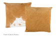 Brown and White Cowhide Pillow 16x16 #A50886 by Hudson Hides