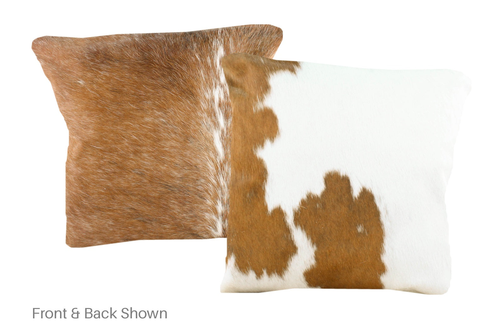 Brown and White Cowhide Pillow #A50887