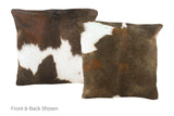 Tricolor Cowhide Pillow 16x16 #A50889 by Hudson Hides