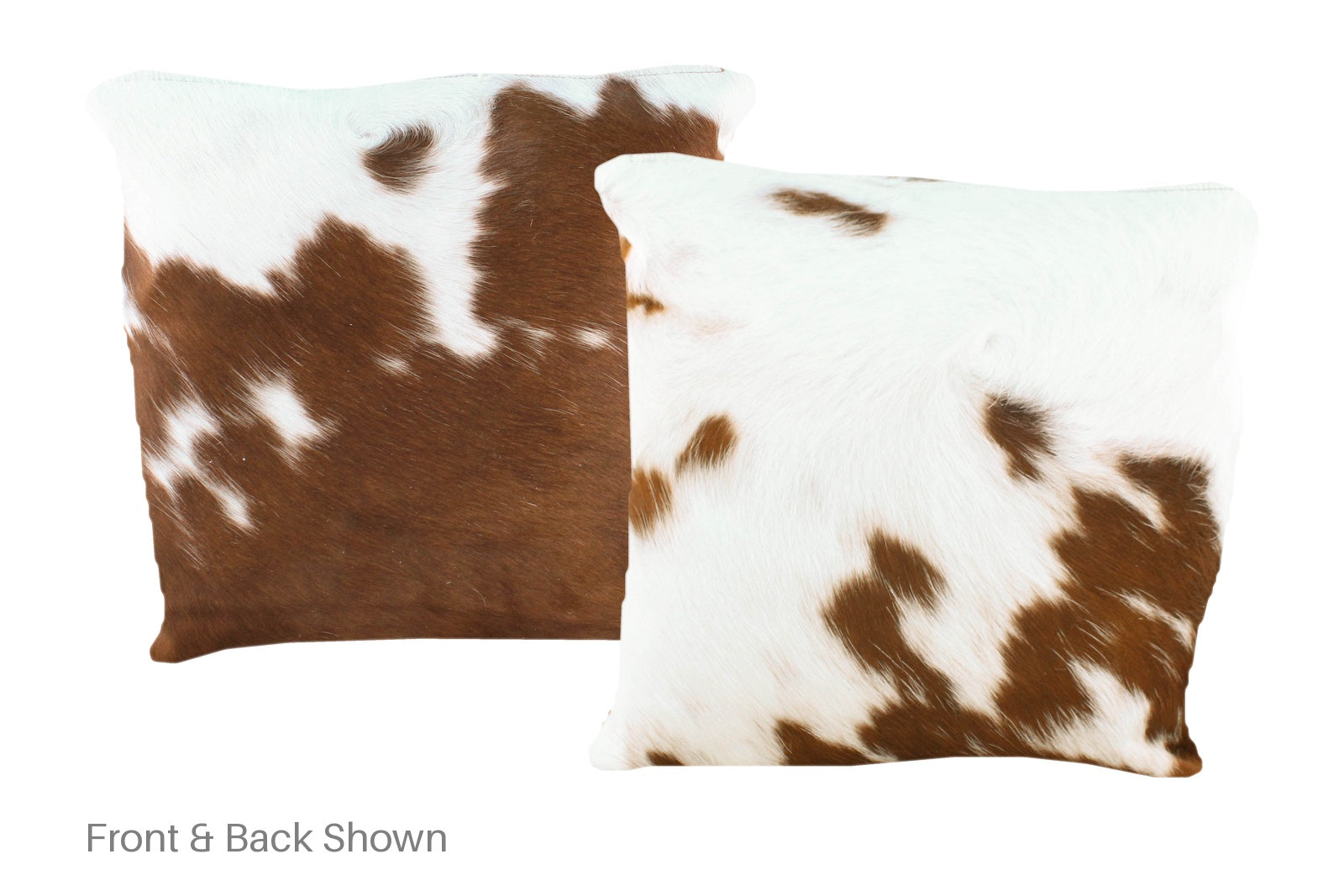 Brown and White Cowhide Pillow #A50891