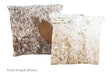 Salt and Pepper Brown Cowhide Pillow 16x16 #A50892 by Hudson Hides