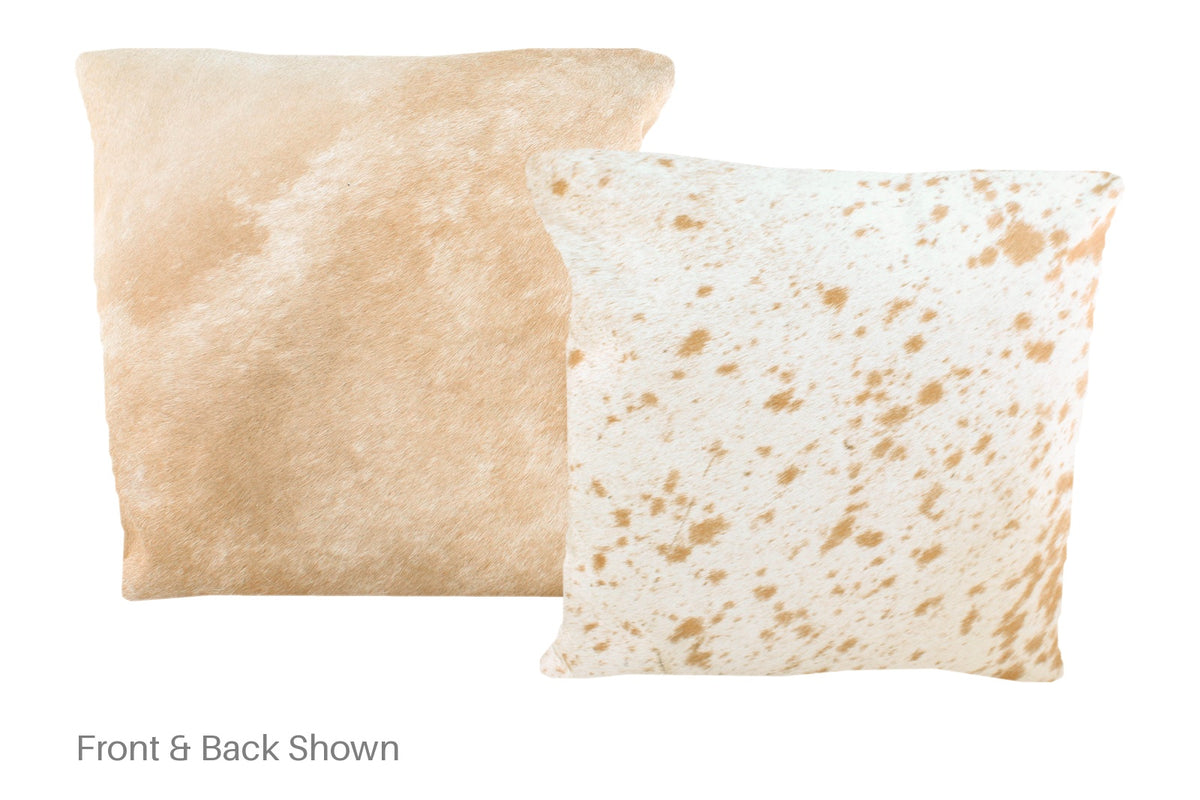 Salt and Pepper Brown Cowhide Pillow #A50894