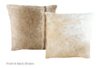 Grey with Beige Cowhide Pillow 16x16 #A50897 by Hudson Hides