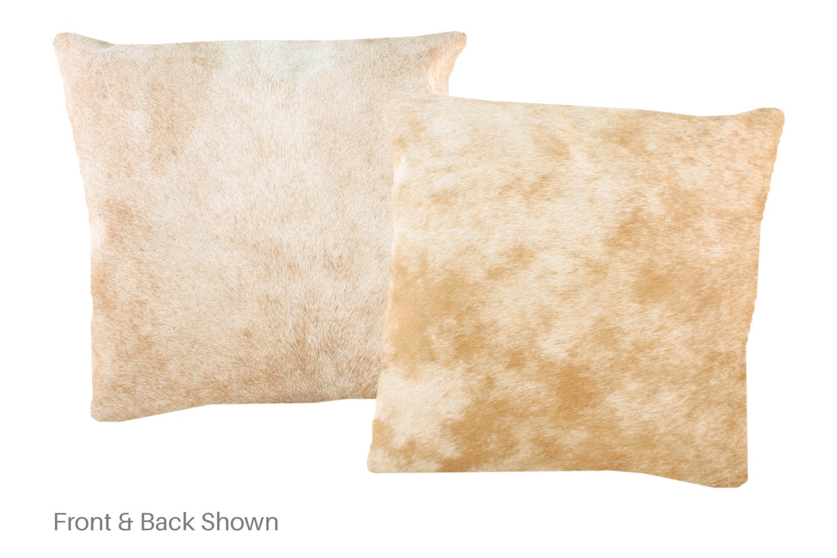 Beige Cowhide Pillow #A50899