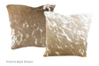 Taupe Cowhide Pillow 16x16 #A50904 by Hudson Hides
